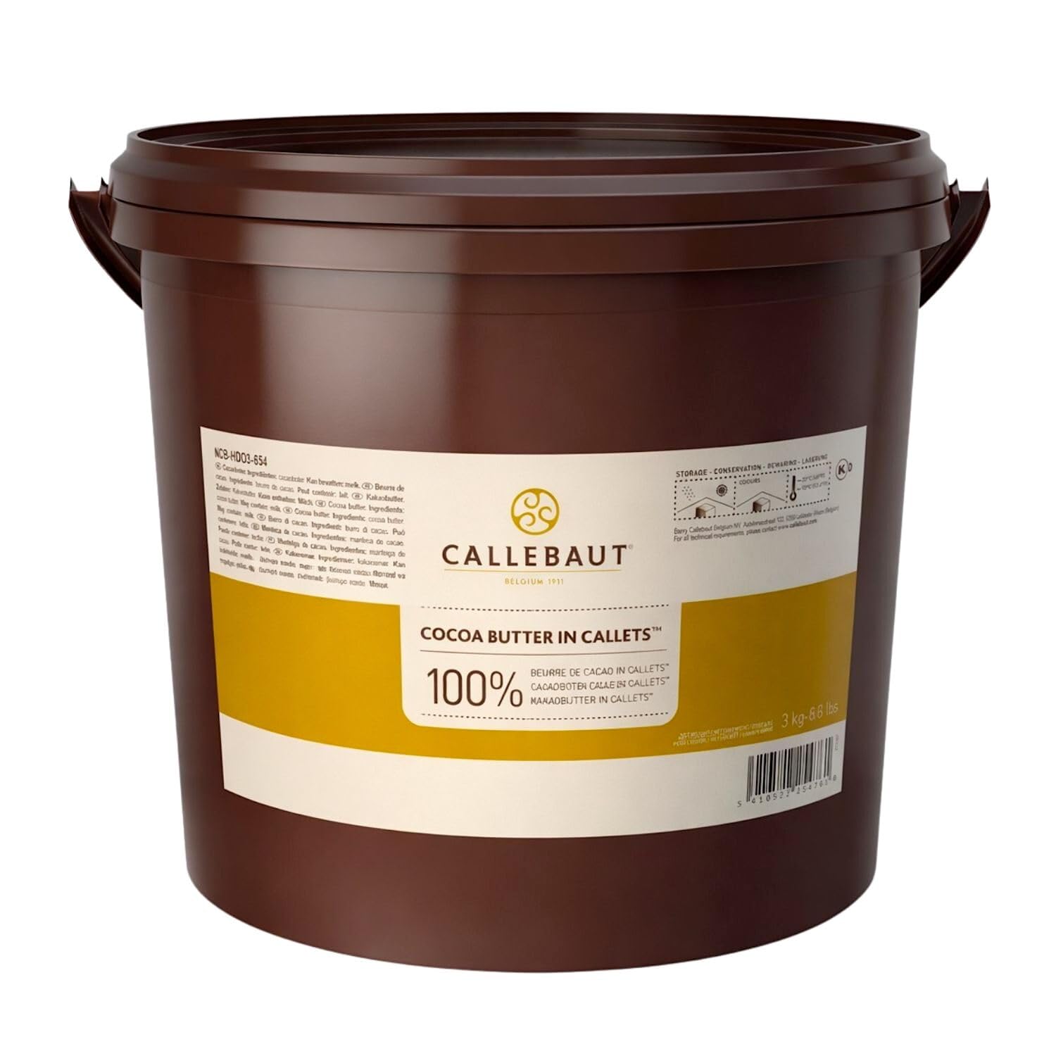 CALLETS DE MANTECA DE CACAO DESODORIZADA - 3 KG