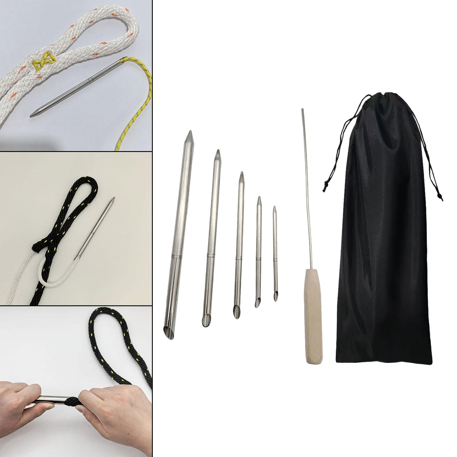Milageto Seilspleißwerkzeugkit, Bequeme Linienbraun Set