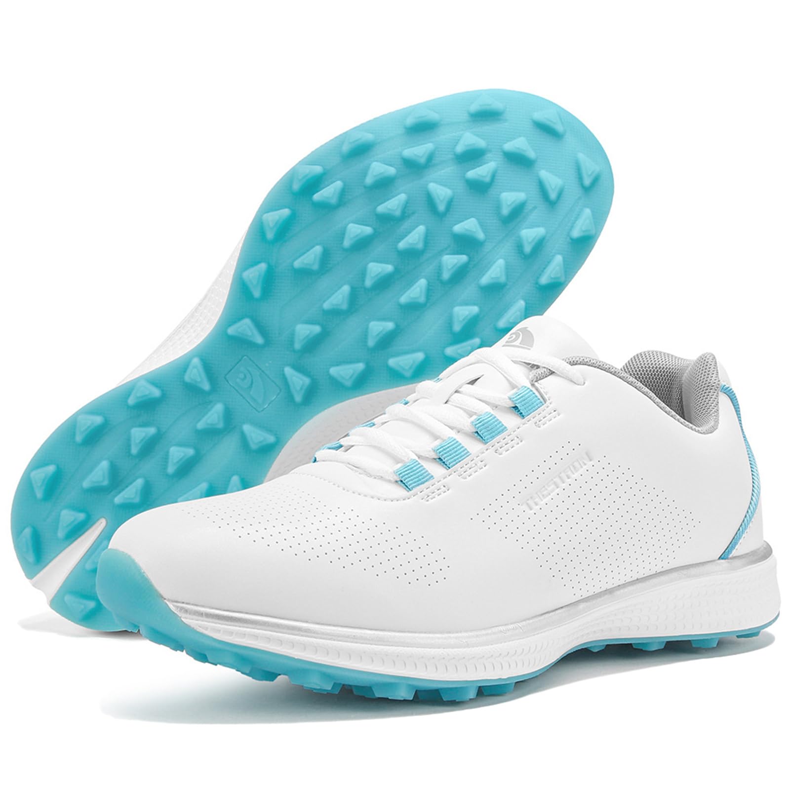 JiuQing Zapatos De Golf para Mujer Profesionales para Exteriores Sin Clavos para Caminar Entrenar Viajar Ligeros