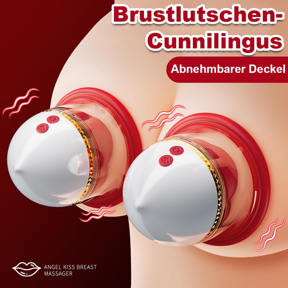 Neu Elektrische Zunge Lecken Nippel Vibratoren APP Control Brust Massagegerat mit 9 Biss-Vibrationsmodus SM Klitoris Stimulator G-punkt Stimulation Saugen Masturbation Sex Spielzeuge Für frauen Männer