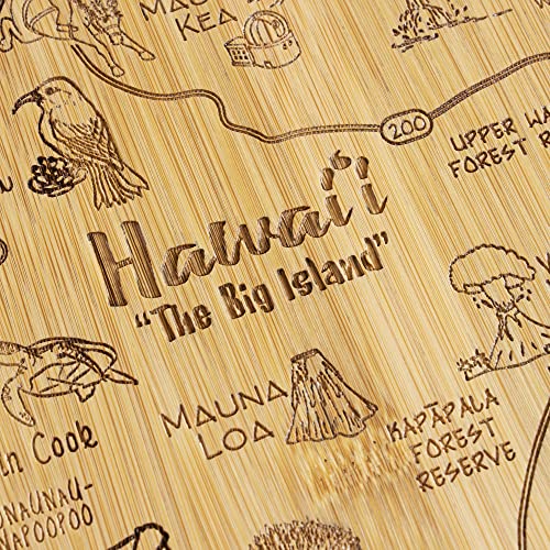 Tabla de cortar y servir Hawaii en bambú miniatura 5