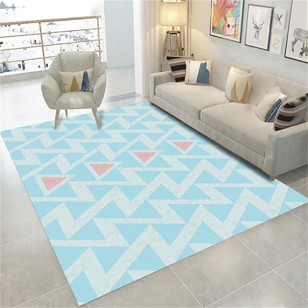 Room Decor Teenager Teppich Beständigkeit gegen Schmutz Teppich antirutsch blau Zimmer Dekoration teppichläufer rutschfest Room Decor Teenager Teppich bettumrandung teppich80x120CM