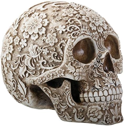SUMMIT COLLECTION Day of The Dead 8 Inch White and Light Brown Co...