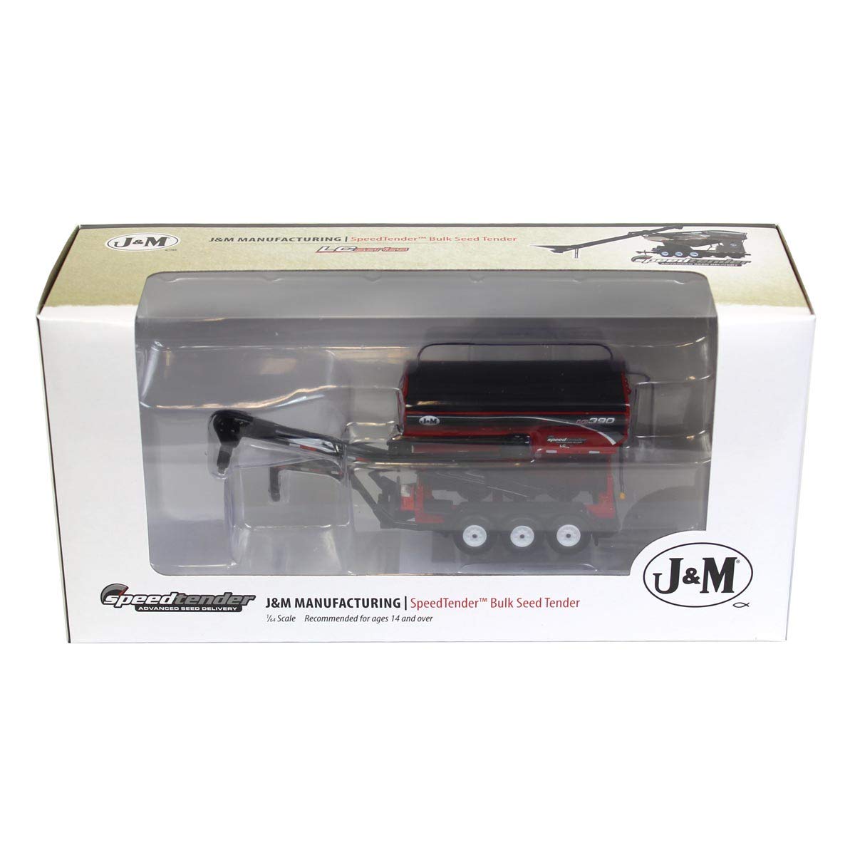 Amazon.com: Spec Cast 1/64 J&M 390 Red Gooseneck Seed Tender with