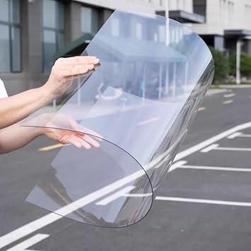Outdoor Roof Panels, Transparent Polycarbonate Roofing Sheets, 1mm Polycarbonate Plastic Replacement Panels, Lightweight Glassfiber Roof Sheet, with Screws,WL-0.6x2m