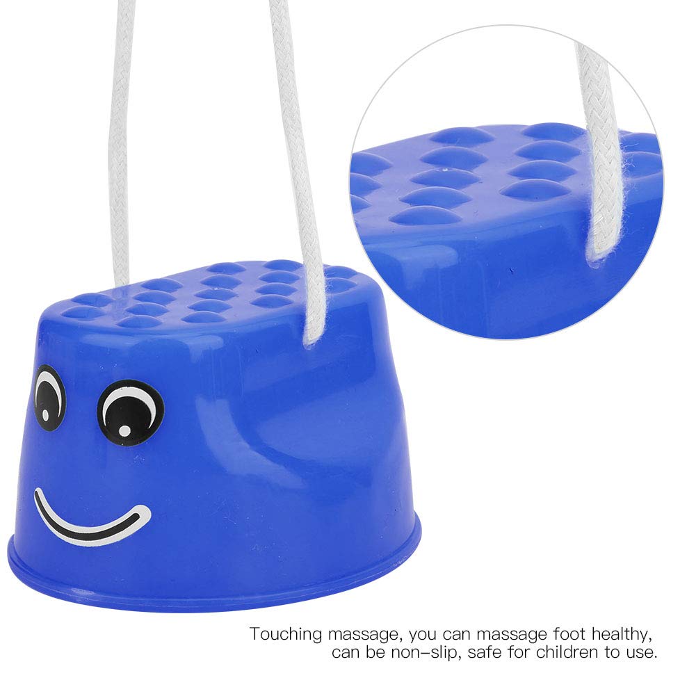 Échasses d'équilibrage pour enfants, 2 paires d'échasses de marche en plastique pour enfants Monster Feet Jouets avec corde réglable Cadeaux pour l'équilibre et la coordination, la force(Bleu)