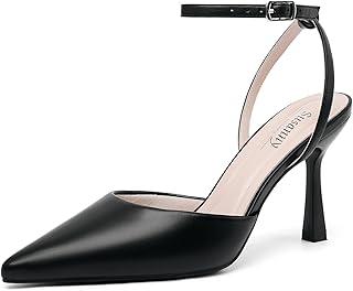 Susanny Women's Closed Pointed Toe Heels