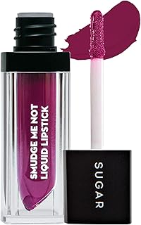 SUGAR Cosmetics Smudge Me Not Liquid Lipstick08 Wine And Shine (Sangria) Intensely Pigmented Liquid Matte Finish, Longwearing Formula, Smudgeproof