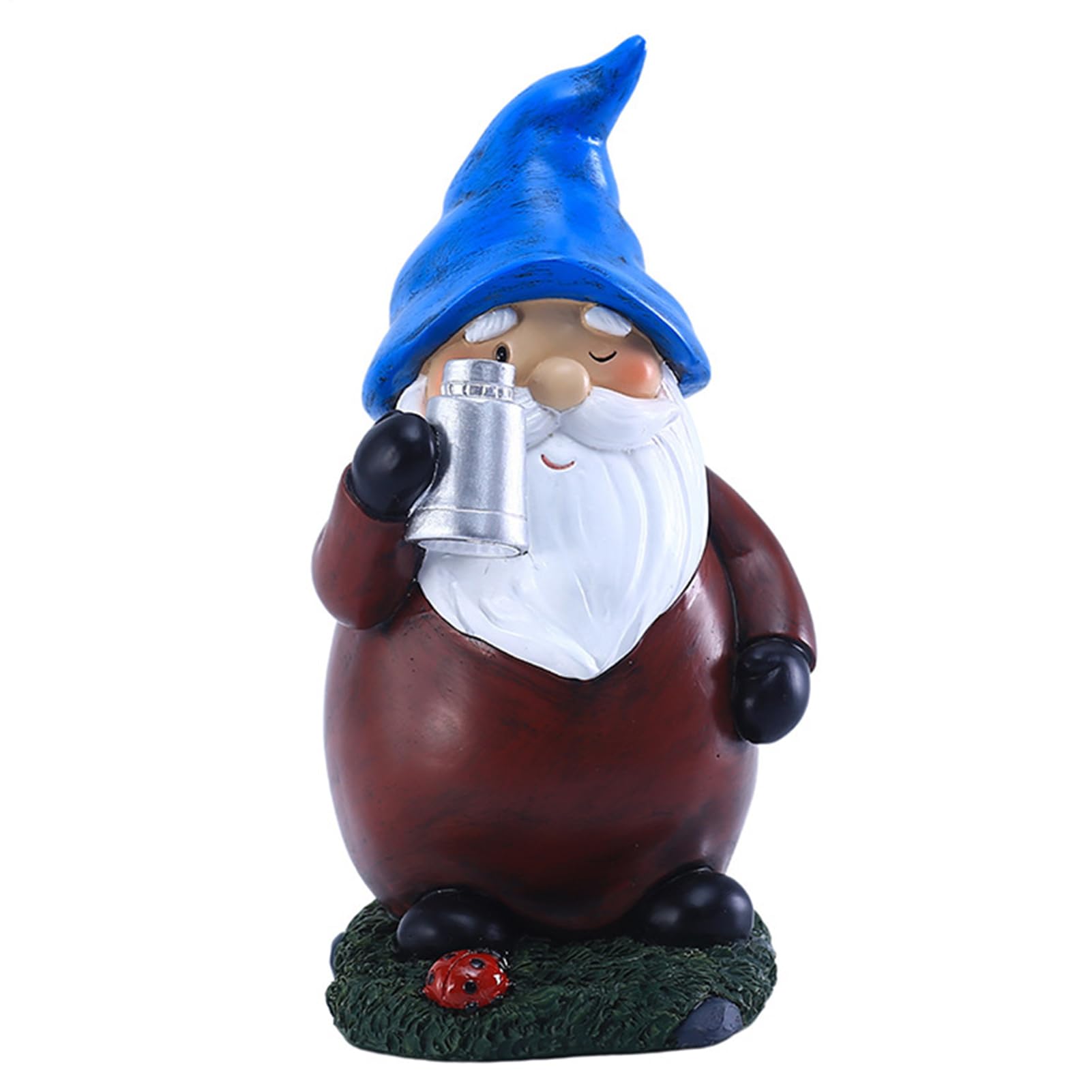 Gnome de jardin solaire étanche pour illuminer une table sombre