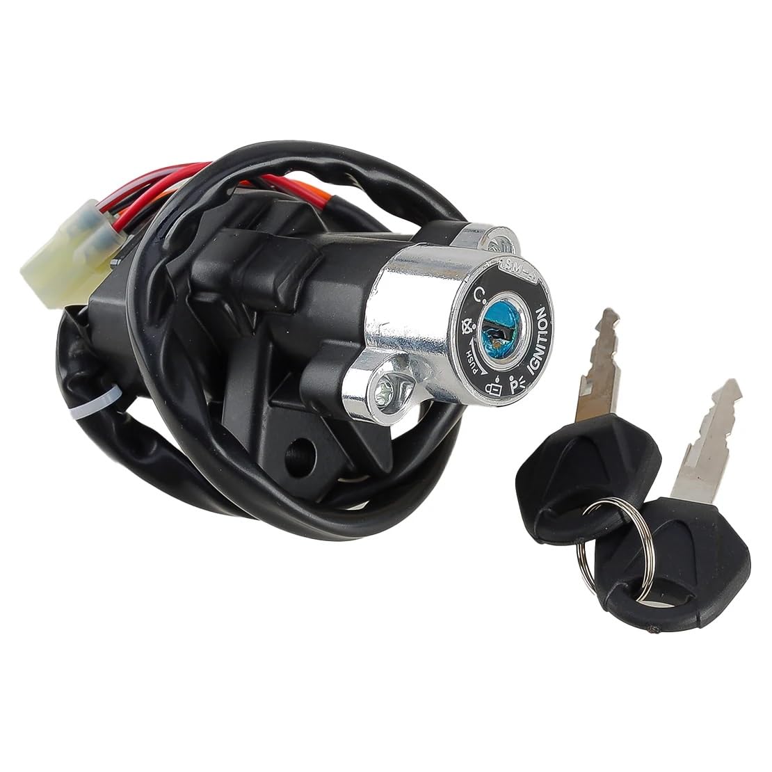 Moto Blocchetto Accensione Blocco interruttore accensione moto con 2 chiavi set Interruttore Accensione