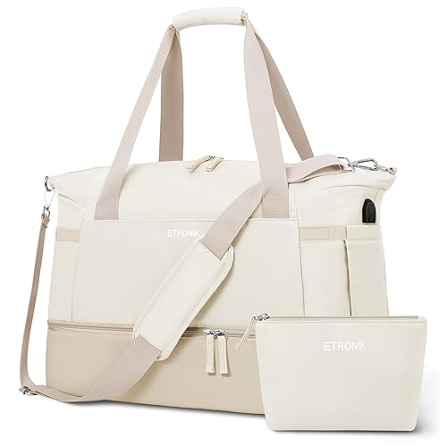 ETRONIK Gym Bag for Women, Personal Item Travel Bag with