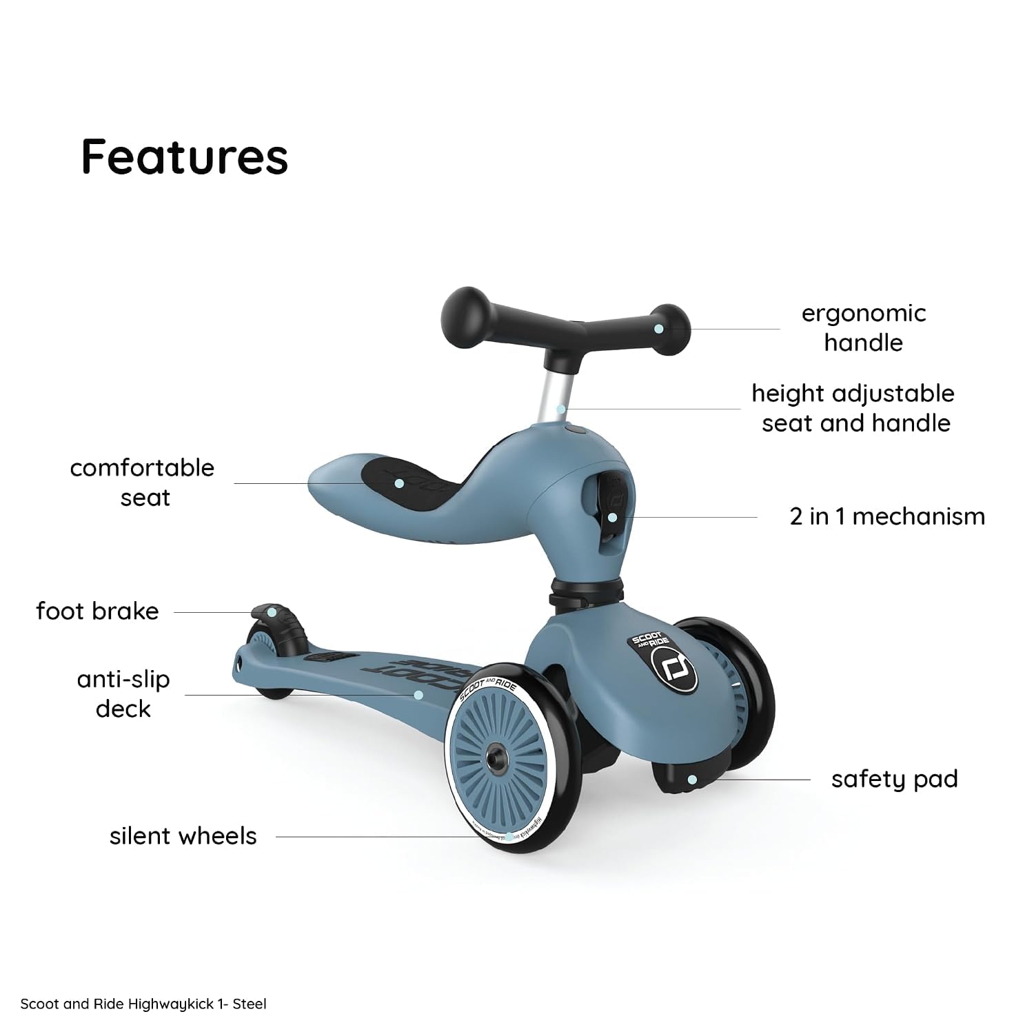 Scoot & Ride 3418 – Jouets de Divertissement et Apprentissage, Unisexe