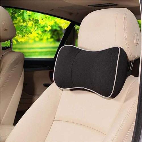 Almohada de apoyo para el cuello del asiento del automóvil, espuma viscoelástica + tela transpirable, almohadilla de apoyo para la cabeza para