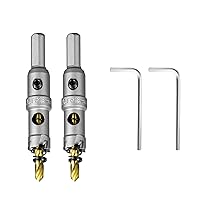 Vista 34 de SALI 1-1/16" (27mm) Kit de sierra perforadora TCT con punta de carburo de tungsteno Broca de sierra perforadora con punta de carburo con broca