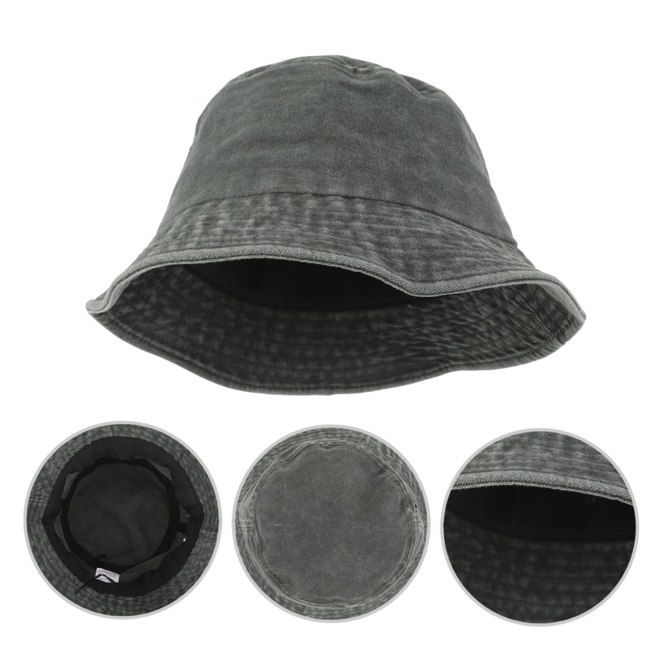 FRCOLOR Cappello da da Uomo Cappello di Paglia Cappello Estivo Bordo Largo Cappelli a Secchiello Cappelli da per Uomo cap Estivo Lavaggio in Cotone