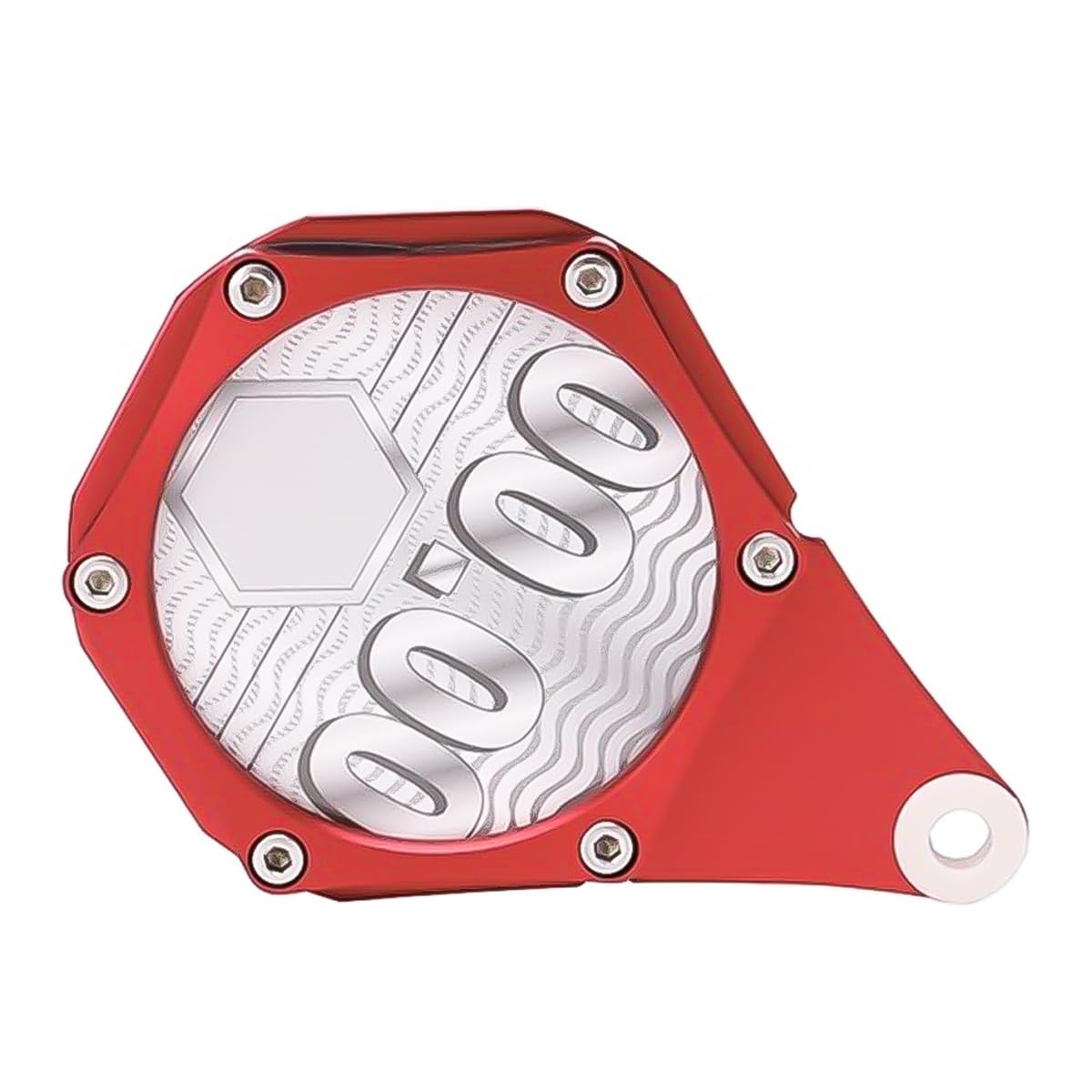 Soporte de Disco de impuestos Aleación de Aluminio Soporte de Disco de impuestos de Motocicleta Soporte de Permiso de Motocicleta -Rojo