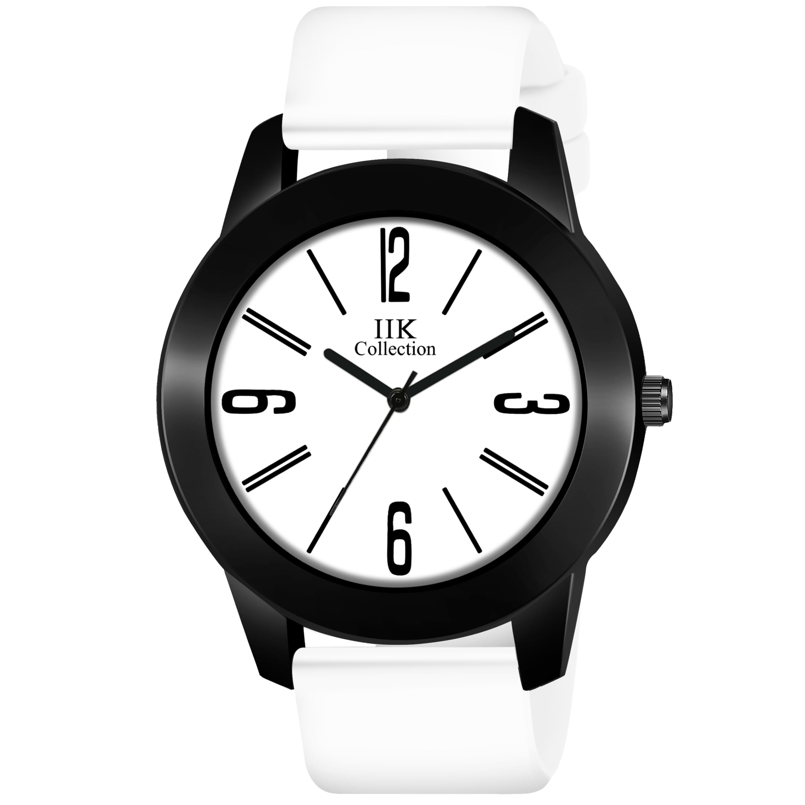 IIK COLLECTION Watches for Men Round Shining Numerical Dial Analogue Men Watch|Long Battery Life with Long Lasting Polish/Adjustable Fixable Silicon Strap|Watches for Boys (B0D22W6WXG) Amazon Price History, Amazon Price Tracker