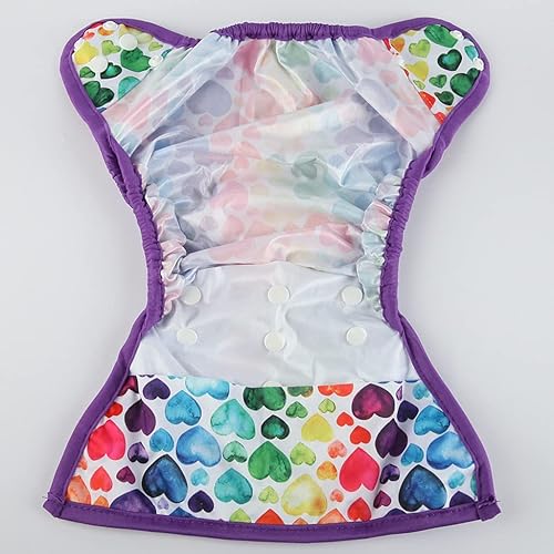 Miniatura 3 de Funda de pañal de tela de tamaño único con fuelle doble (animal)