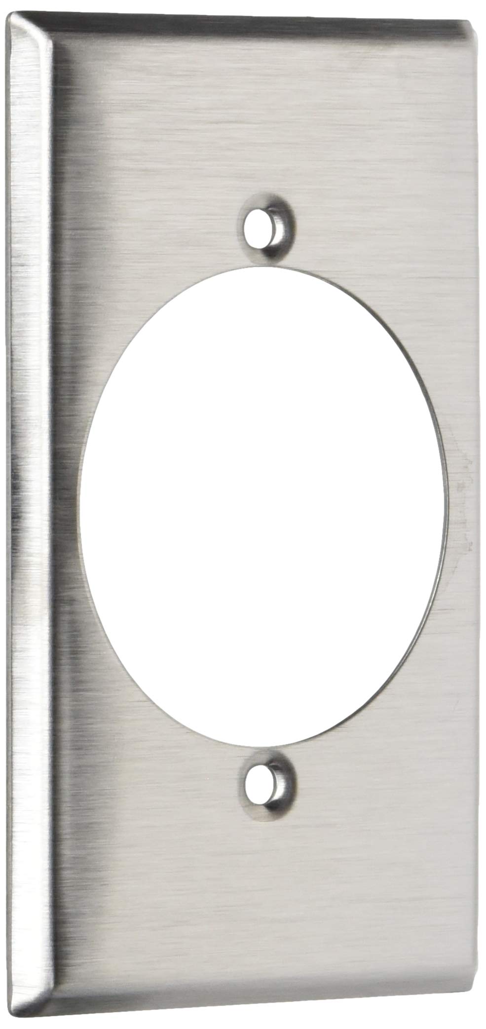 Plaque murale Leviton 84028.0 inox protège prise grand format