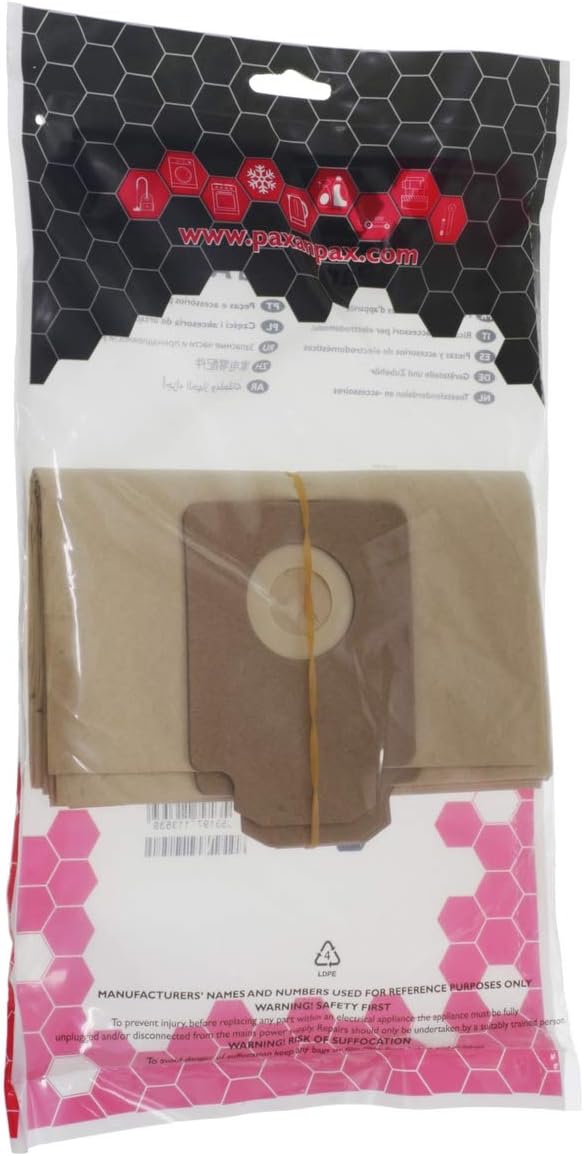 Paxanpax VB254 Compatible Paper Bags Goblin Aztec 340, 342, 344, 345 Series (Pack of 5) - Image 5