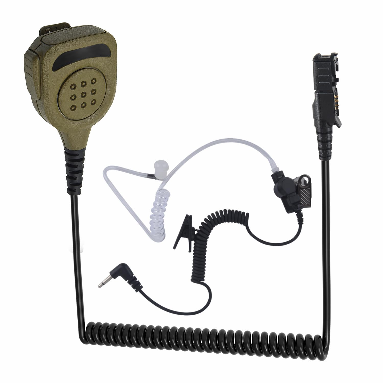 WODASEN Waterproof Radio Speaker Mic Walkie Talkie Microphone Handheld Shoulder Lapel Mic for XPR3000 XPR3000e XPR3300 XPR3300e XPR3500 XPR3500e (129, Tan)