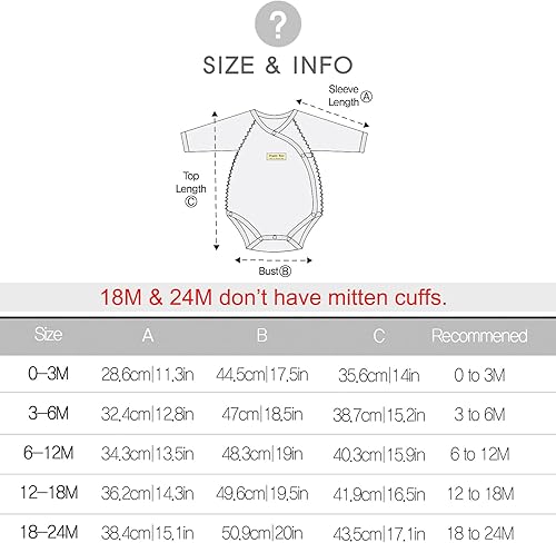 Miniatura 6 de organicboom 100% algodón orgánico con cierre lateral para bebé con puños de manoplas