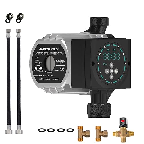 Instant Hot Water Circulating Pump with Built-in Digital Timer and
