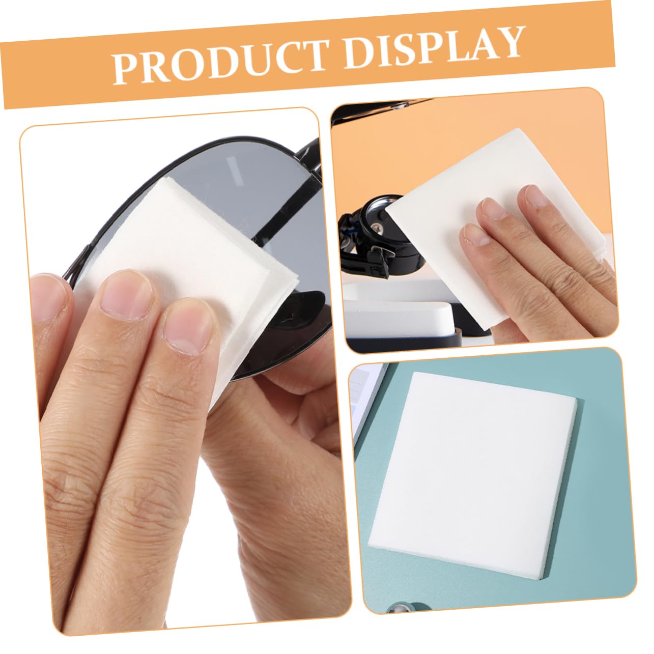 3 Series De Limpieza De Lentes Sin Pelusa Paquete De Limpieza Eficaz Para Gafas Pantallas Y Dispositivos Electrónicos Secas Y Antiestáticas Para Uso Diario 1200 Piezas*3