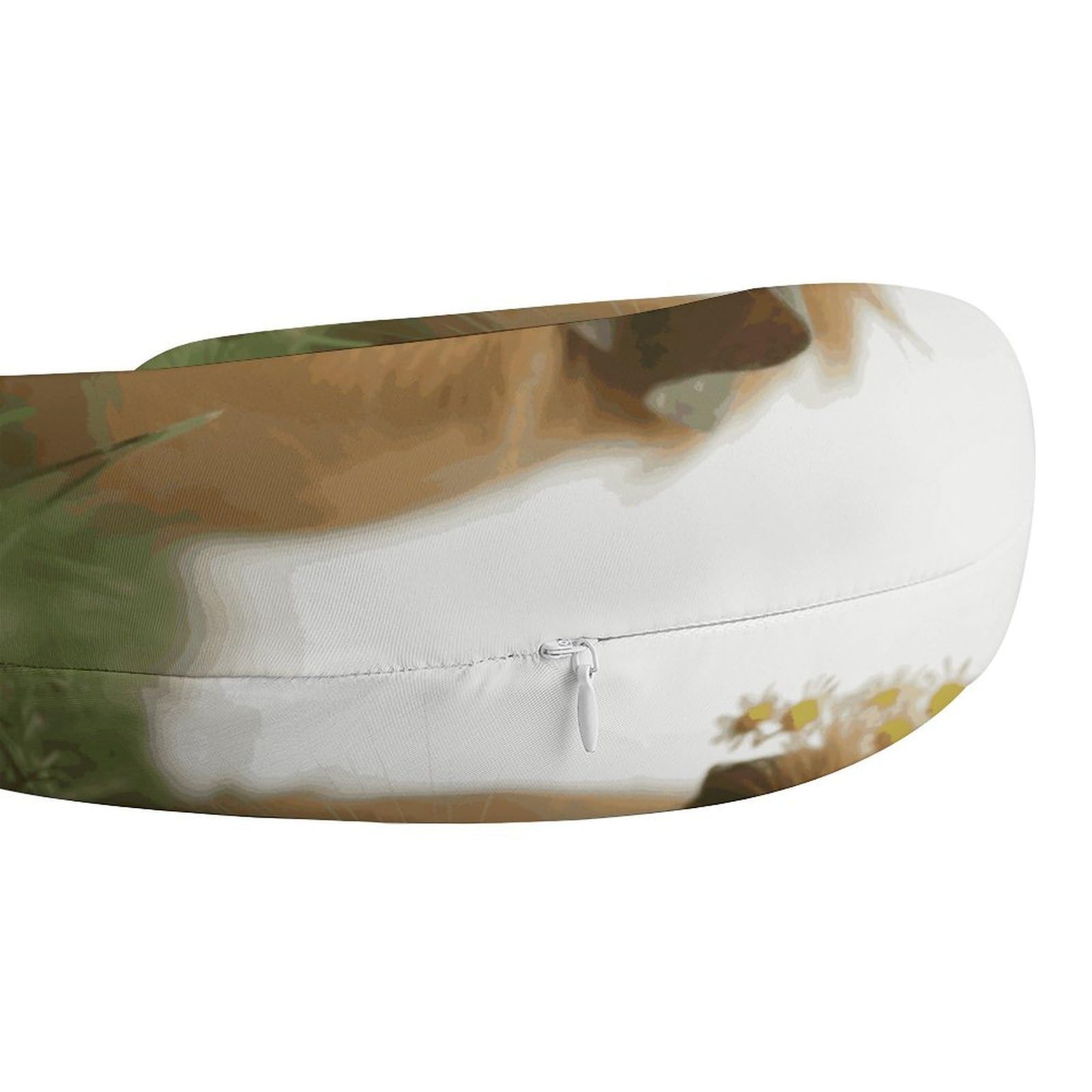 Smiling (7) Cuscino a forma di U, nucleo in memory foam, cuscino per fornire supporto per il collo, cuscino da viaggio, adatto per aerei, auto, case e uffici.