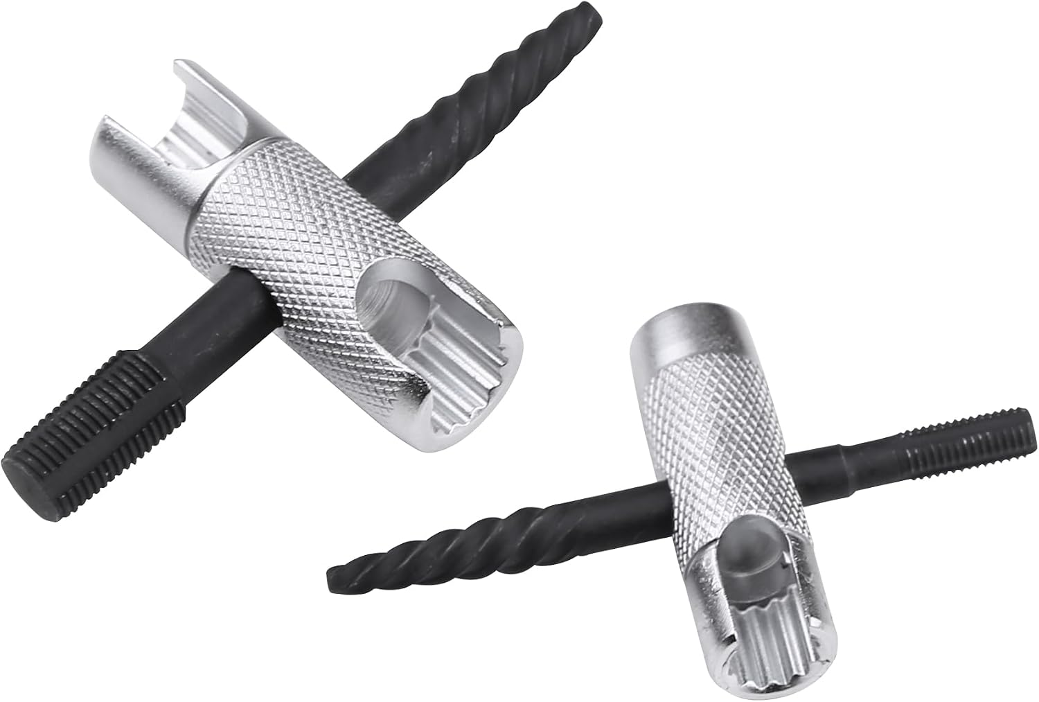 Grease Zerk Fitting Tool, 4 Way Grease Zerk Removal Multi-Tool Fit 1/4"-28 SAE, 1/8"-NPT, M10x1 M8x1 Hex Size 3/8" 5/16" 7/16" for Damaged Grease Zerks and Fittings