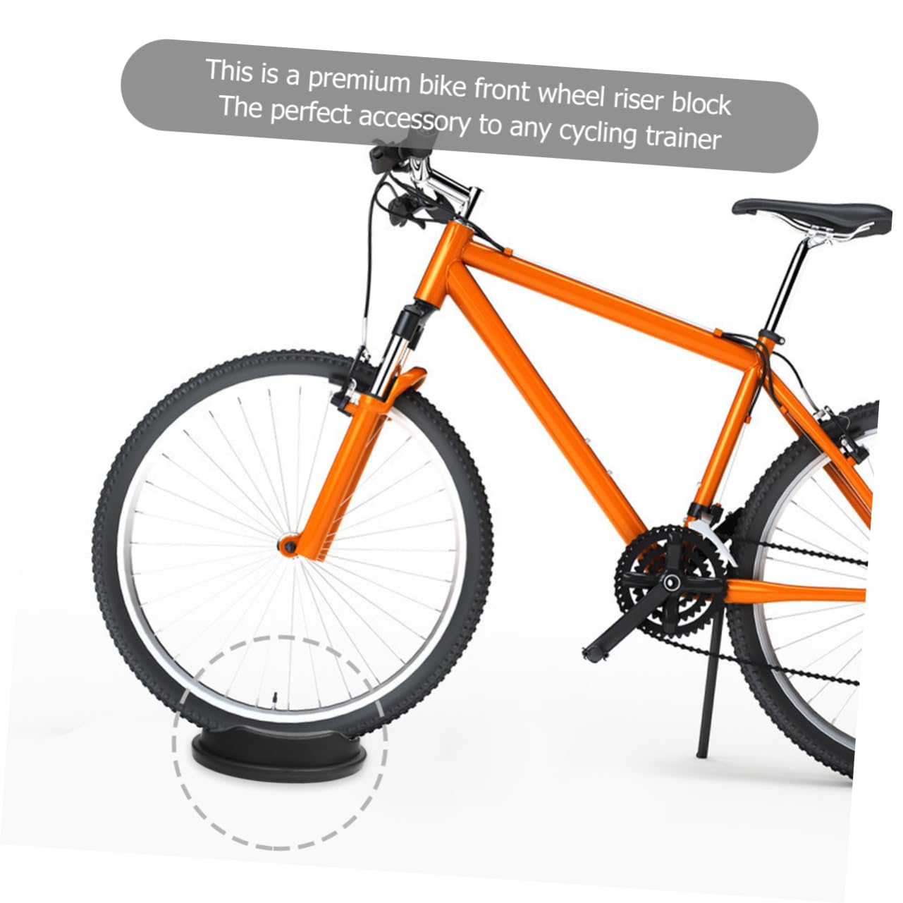 TOYANDONA Accesorio De La Rueda Delantera Frente Tubo De Subida Montar Rueda Delantera Soporte De Rueda De Bicicleta Soporte para Bicicletas Negro El Plastico