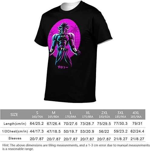 Miniatura 2 de Saiyajin Broly - Camisetas casuales para hombre, manga corta, unisex, cuello redondo, camisetas para jóvenes y adultos