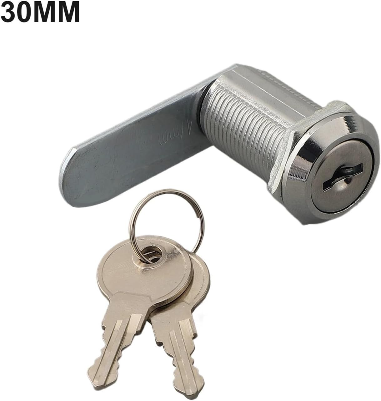 Security Cam Lock Mailbox Cam Cylinder Locks 4 Sets 16-30mm with Iron Key for Furniture(30mm)