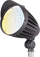 LEONLITE 20W/30W/40W 3CCT LED Bullet Flood Light - 4880LM Dusk to Dawn 22° Flag Pole Spotlight, Knuckle Mount, Weatherproof 100-277V