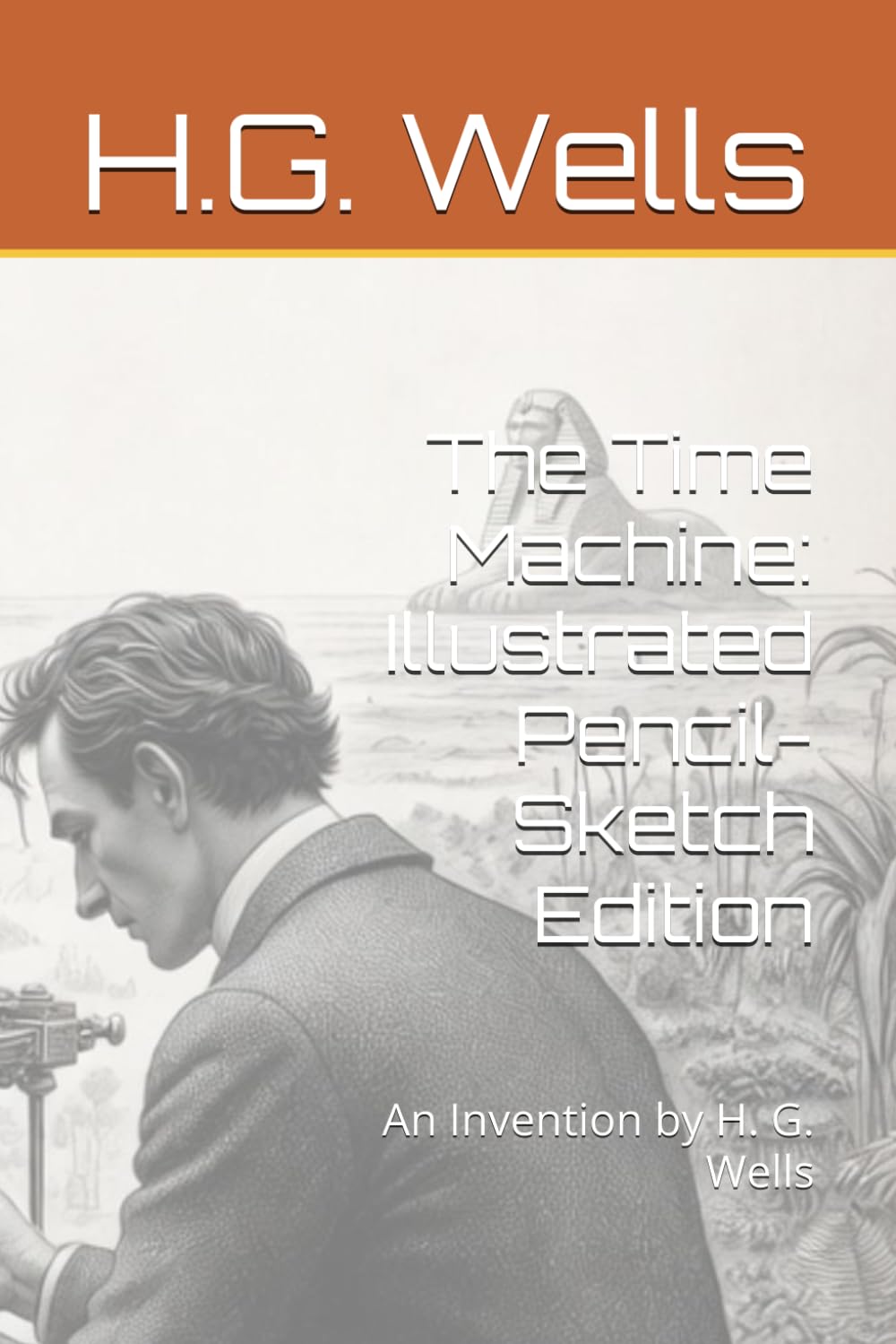 The Time Machine: Illustrated Pencil-Sketch Edition: An Invention by H. G. Wells