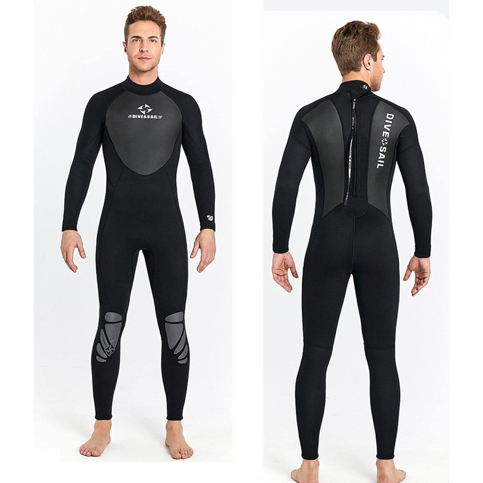 club bollywood CLUB BOLLYWOOD® Men Women's Full Wetsuits 3mm Surf One Piece Free Dive Men Black XL | Sporting Goods | Water Sports Wetsuits | Men-picture-20