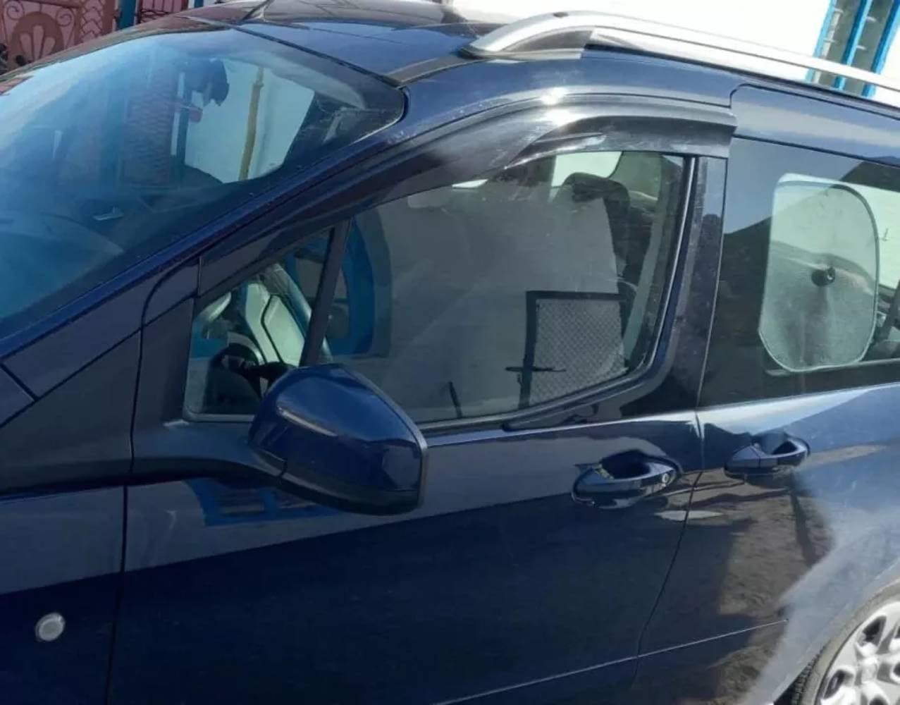 Déflecteurs d'air Déflecteurs de pluie Déflecteurs pour vitres latérales Compatibles avec Peugeot Expert 2017-2024 Protège-vitres de pluie Déflecteurs adhésifs 2 pièces Ajustement externe
