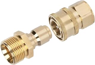 Brasses High Pressure Water Hose Adapter Plumbing Fittings Generic Fit For Car Wash Machines & Power Washers User Friendly Plumbing Fittings
