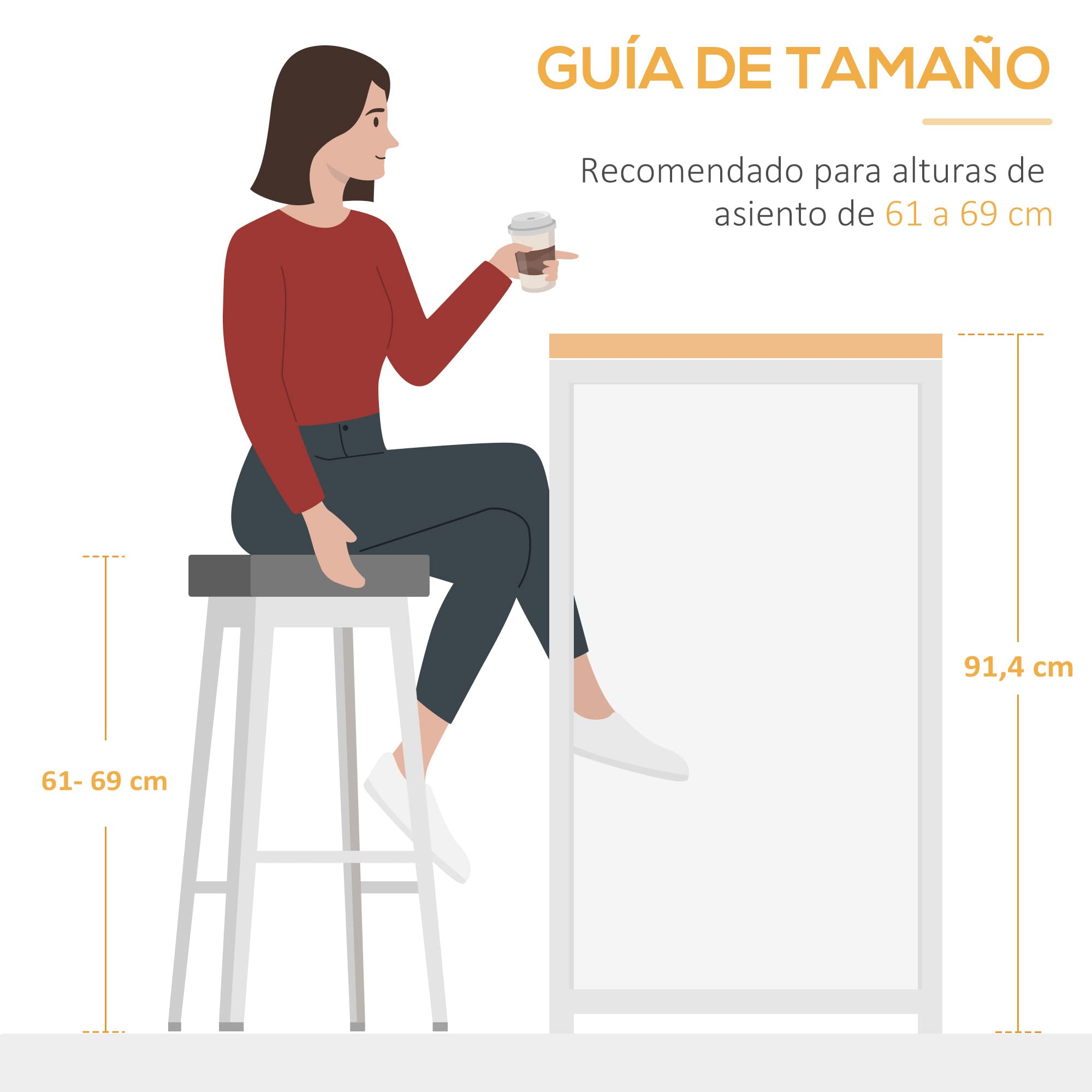 HOMCOM Mesa de Bar Extensible Mesa Alta de Bistró 120x76x91,4 cm Marrón