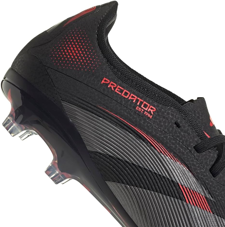 adidas Mens Predator Pro Firm Ground Soccer Cleats - Black, Grey