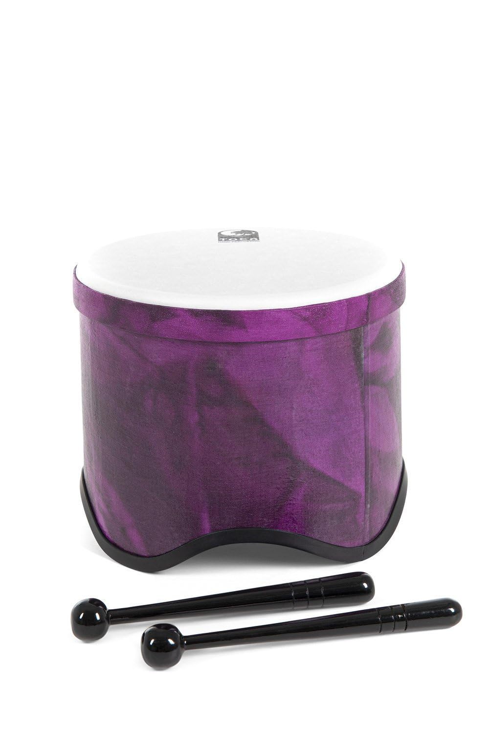 TOCA World Percussion Freestyle 2 Tom Tom (tamburo ottimale per drum circle, scuole e asili, in robusto materiale sintetico, diametro: 9,5", altezza: 8"), Woodstock Purple