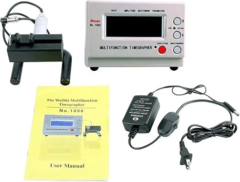 Timegrapher No.1000, Multifunctional Watch Tester, Watch Timing Machine for Watchmaker, Watch Calibration Tool with LCD Screen, for Mechanical Watches