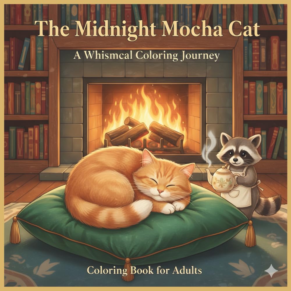 The Midnight Mocha Cat: A Cozy Café Retreat