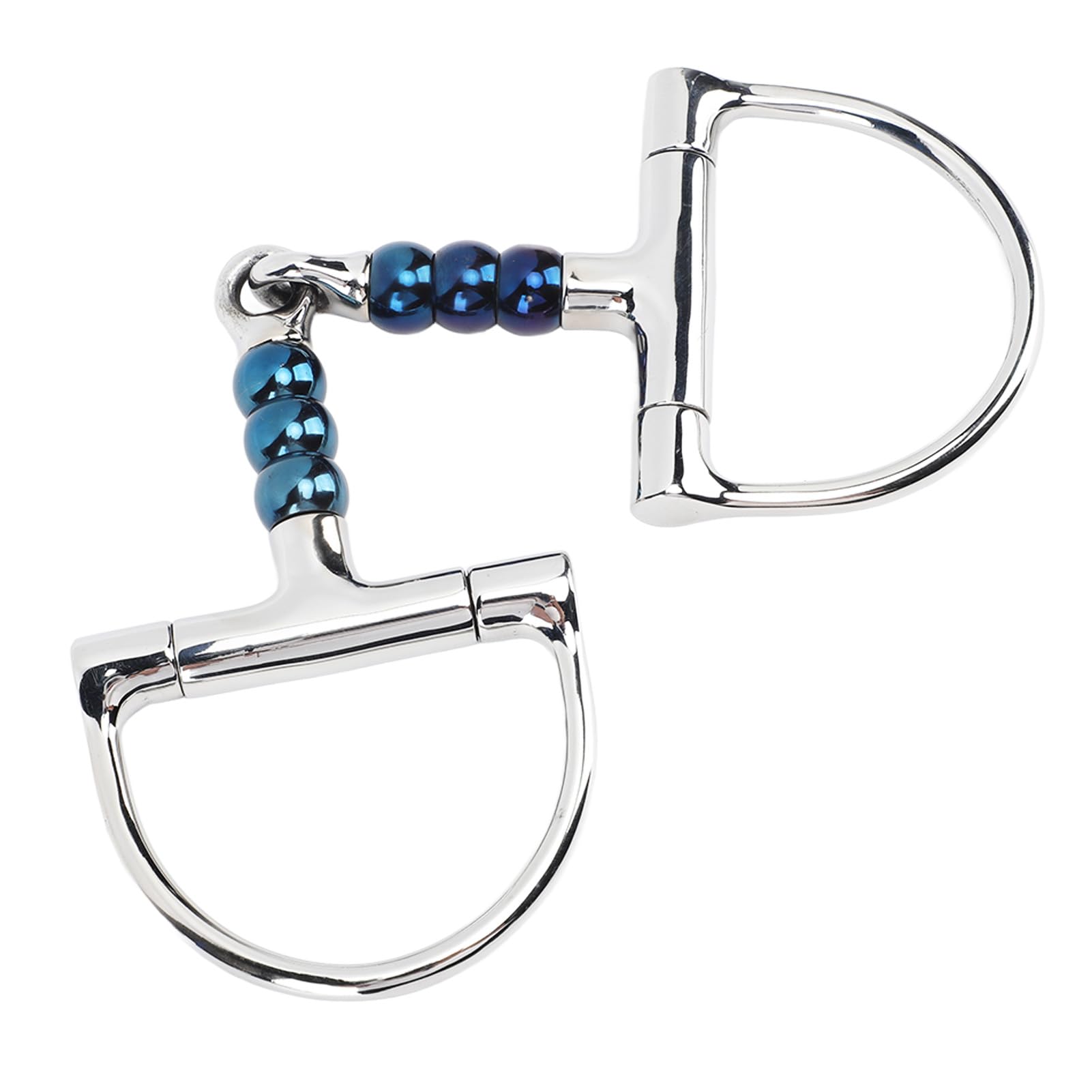 Mors Cheval en Acier Inoxydable 125mm, Mors D Anneau sous, Mors Anti Morsure - Haute Résistance, Lisse, Contrôle Facilité pour Équitation Shetland Verdun