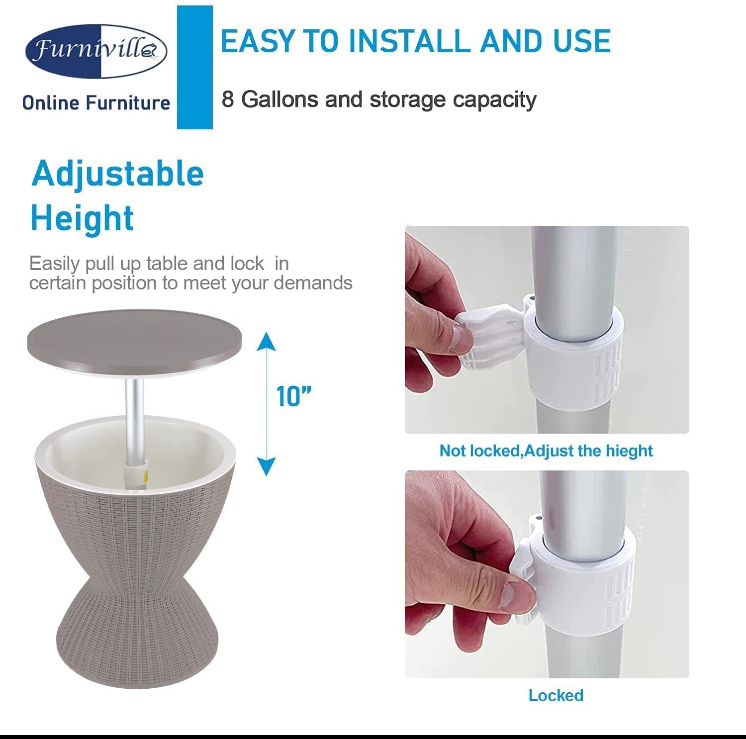 Buy Furnivilla Outdoor Patio Cooler Outdoor Patio Furniture and Hot Tub