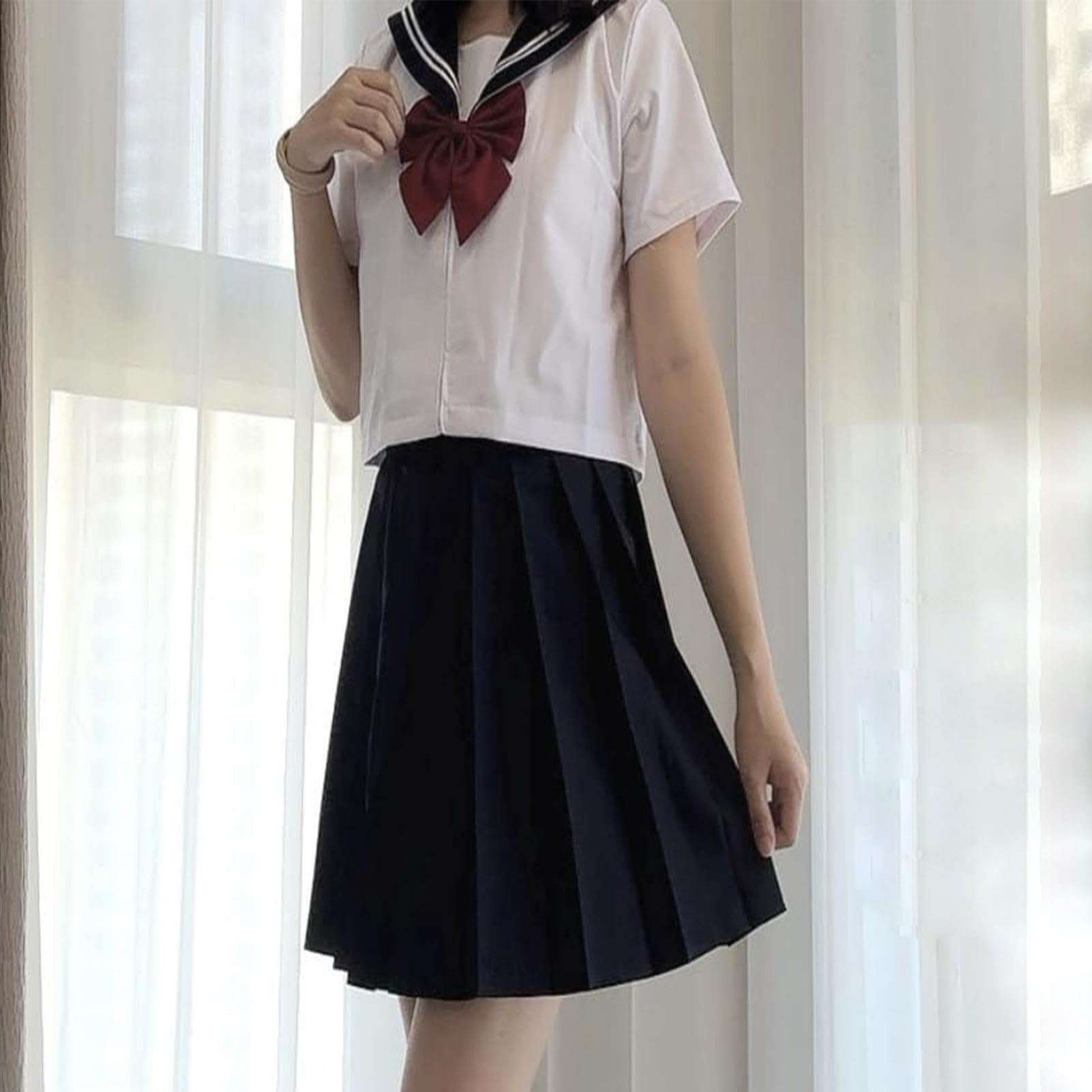 Abito da scuola giapponese, gonna a pieghe, abbigliamento comodo, abito da marinaio per cosplay, uniforme scolastica, per giovani, bambini, studenti, compleanno, spettacoli teatrali