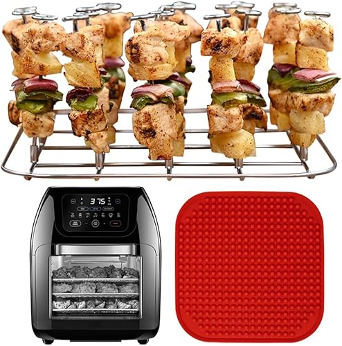 INFRAOVENS Estante para freidora de aire Chefman Multifuncional Digital Air Freidora XL 10 L, accesorios de acero inoxidable para RJ38-1 Airfryer