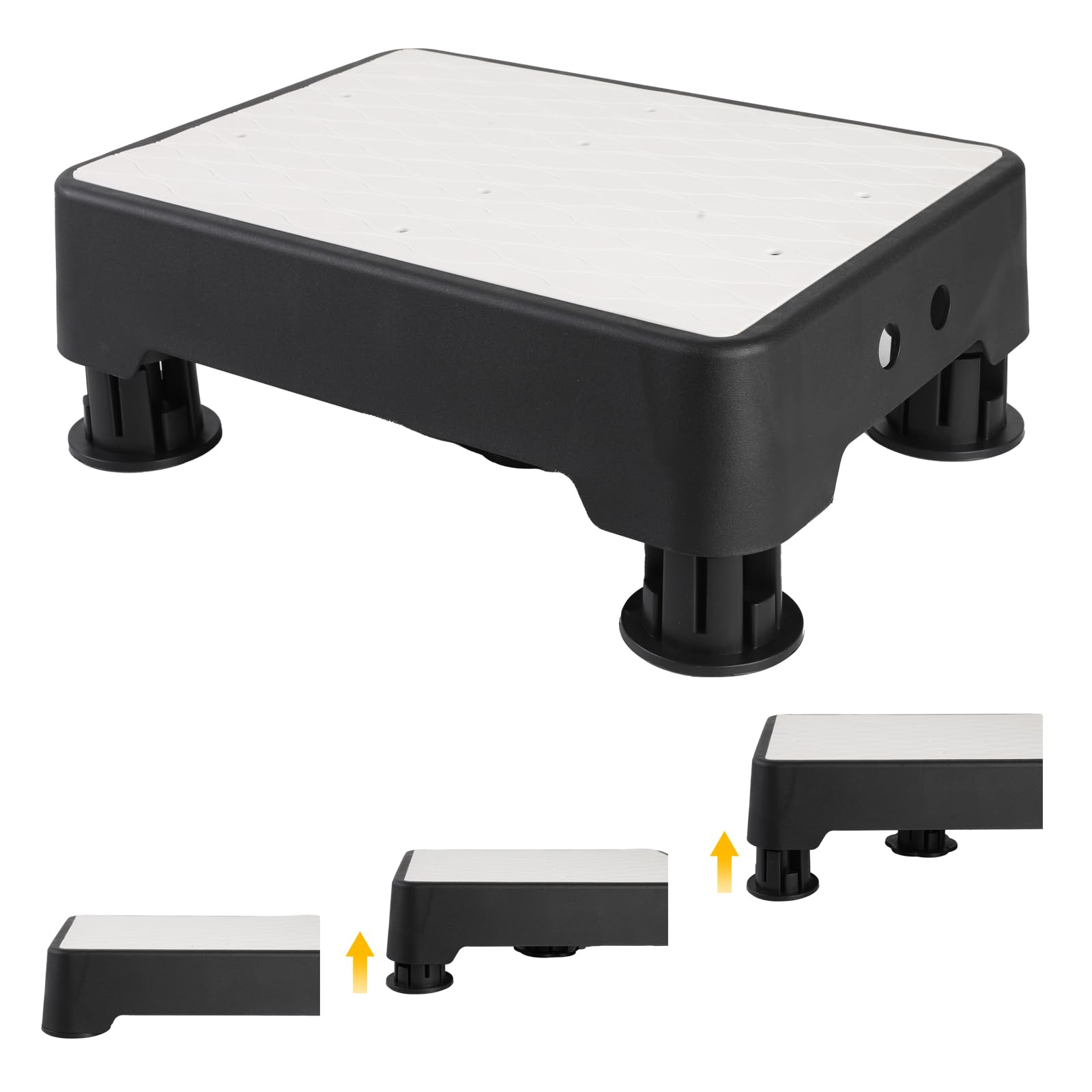 Noctilucent Step Stool - Safe & Adjustable for Seniors -11