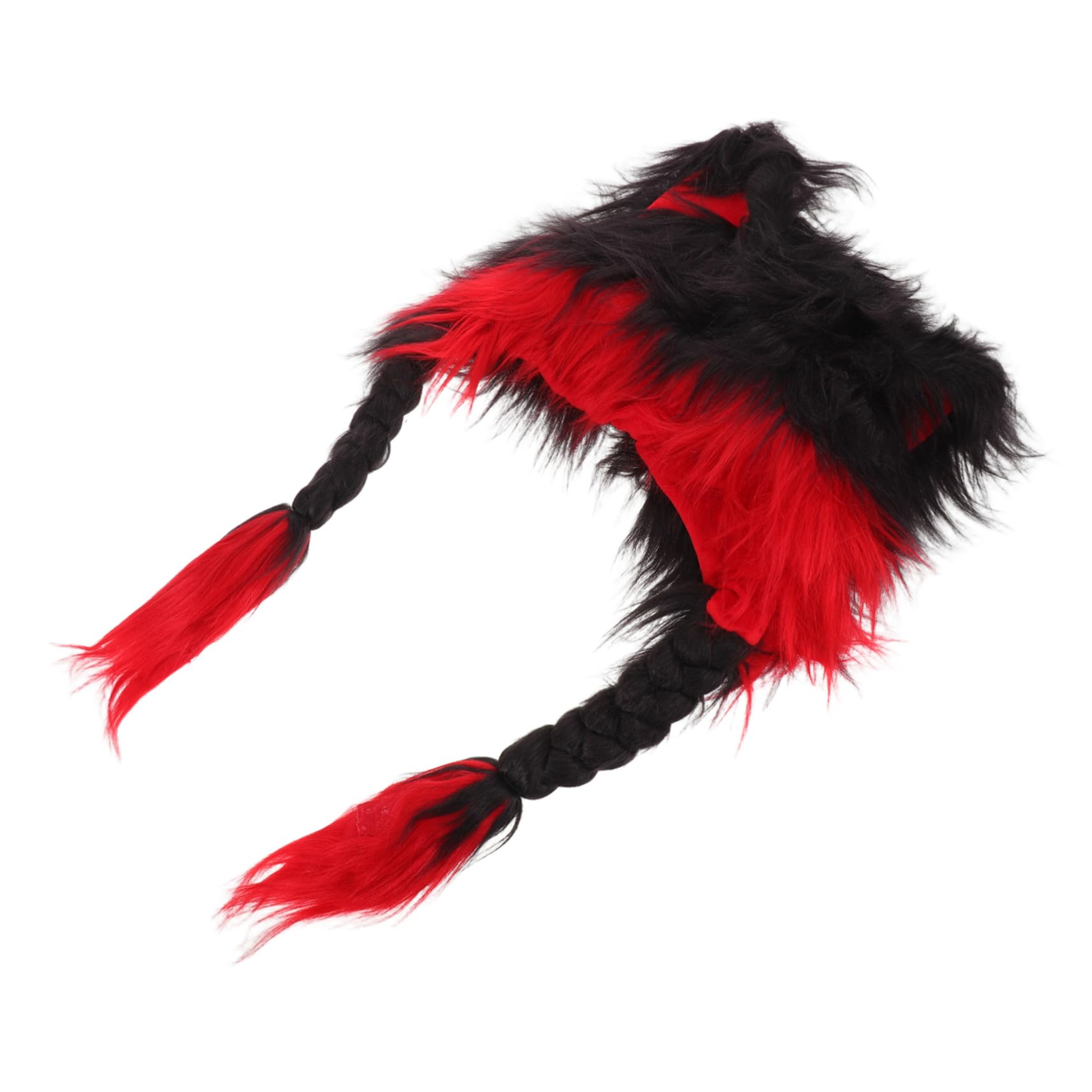 FOMIYES Plush Cat Ear Warm Hat para Mujer con Orejas de Peluche Gorro Acolchado de Invierno para Halloween y Cosplay Sombrero Furry de Felpa para Otoño y Protección Auditiva