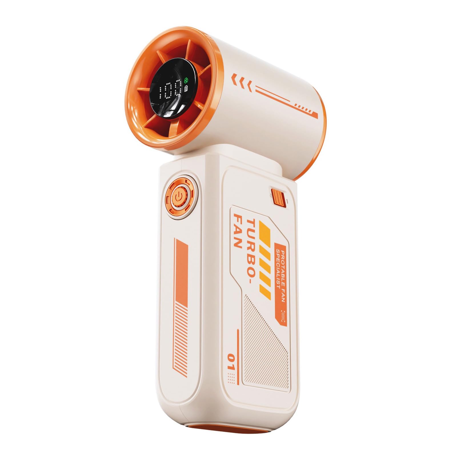 Uqezagpa Multifuntional Handheld Fan Efficient Cooling Fan 3600mAh Powerful ABS Texture Perfect for Outdoor Travel Use High Speed Cooling